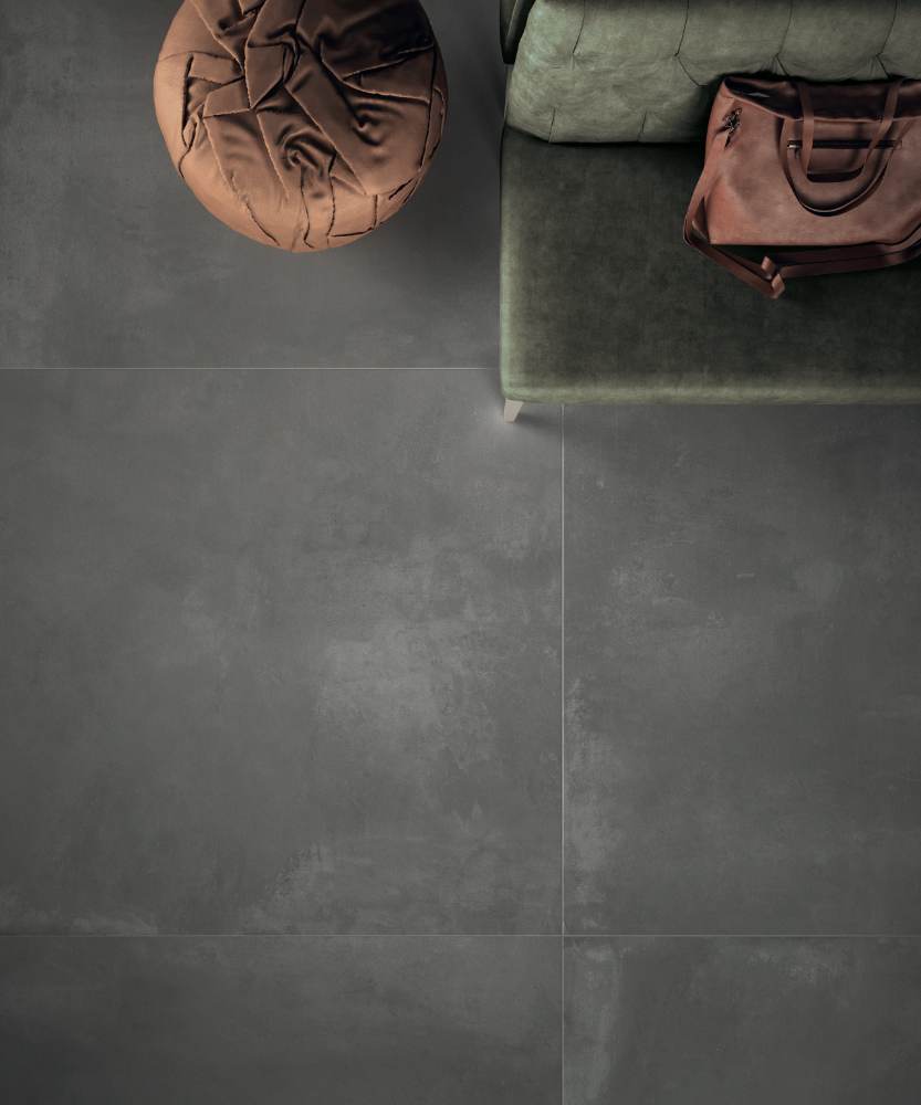Concrete effect porcelain floor tile ABK LAB325 Base Pepper, 60x120 cm, 8.5 mm, natural matt, slip-resistant R10 – 3