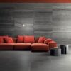 Concrete effect decorative porcelain tile ABK LAB325 Form Pepper, 60×120 cm, 8.5 mm, relief, matt – view 3 Concrete effect decorative porcelain tile ABK LAB325 Form Pepper, 60x120 cm, 8.5 mm, relief, matt – 3