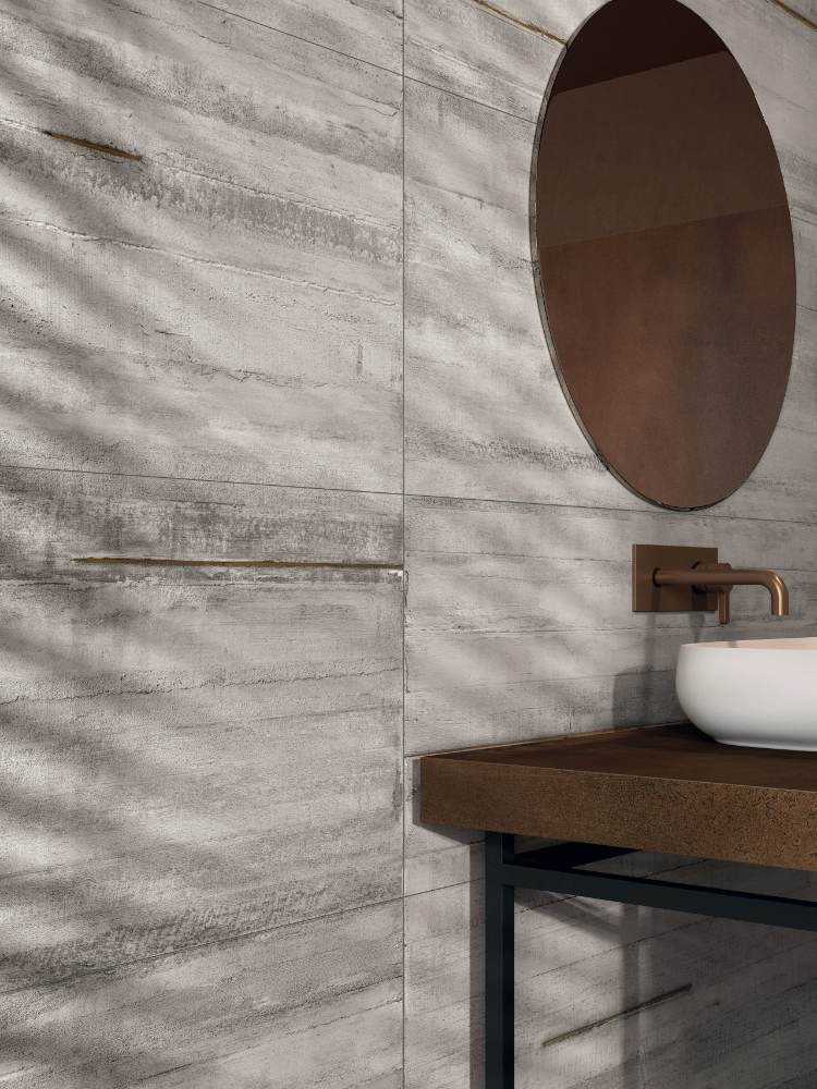 Concrete effect decorative porcelain tile ABK LAB325 Metal Ash, 60x120 cm, 8.5 mm, metallic effect, matt – 3