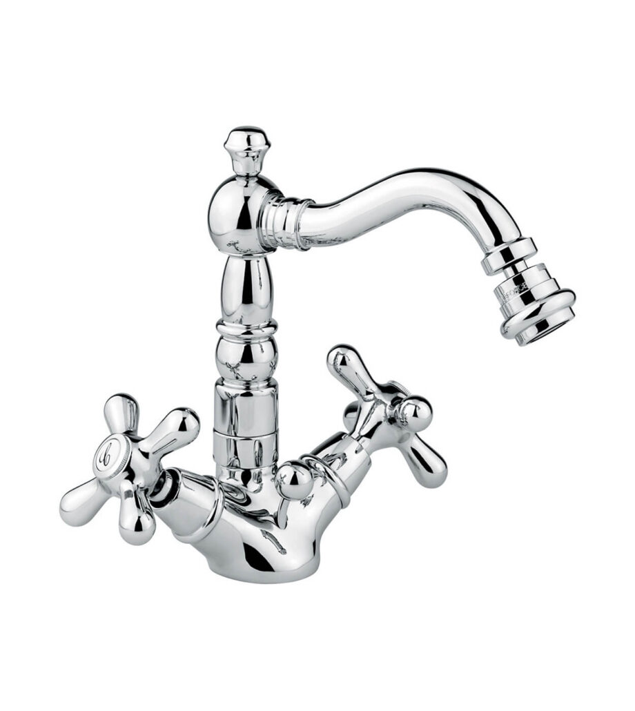 Bidet mixer Emmevi Decò Old 12614 with pop-up waste, chrome Bidet mixer Emmevi Decò Old 12614 with pop-up waste