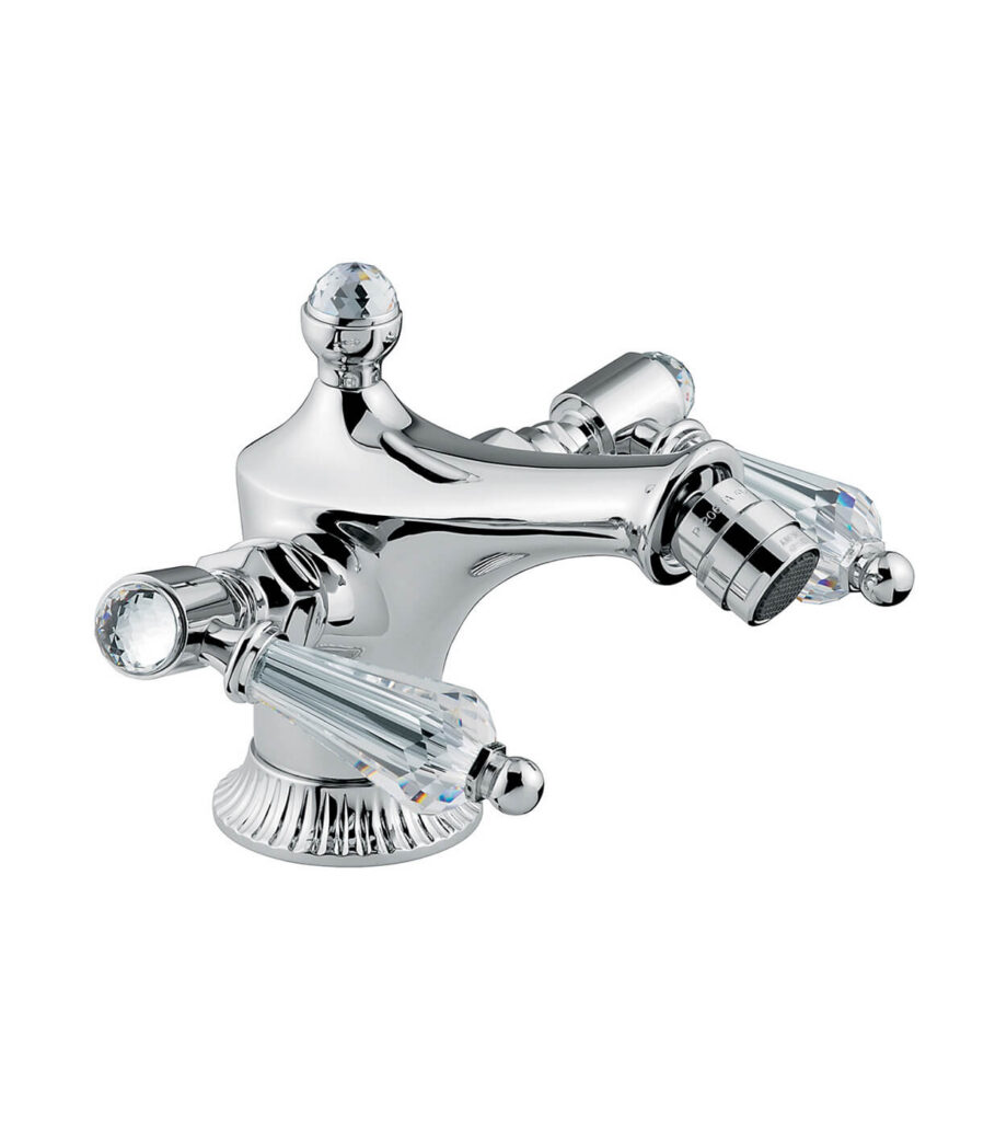 Bidet mixer Emmevi The One Atena 98004 with pop-up waste, chrome, with clear crystal Bidet mixer Emmevi The One Atena 98004 with pop-up waste – 2