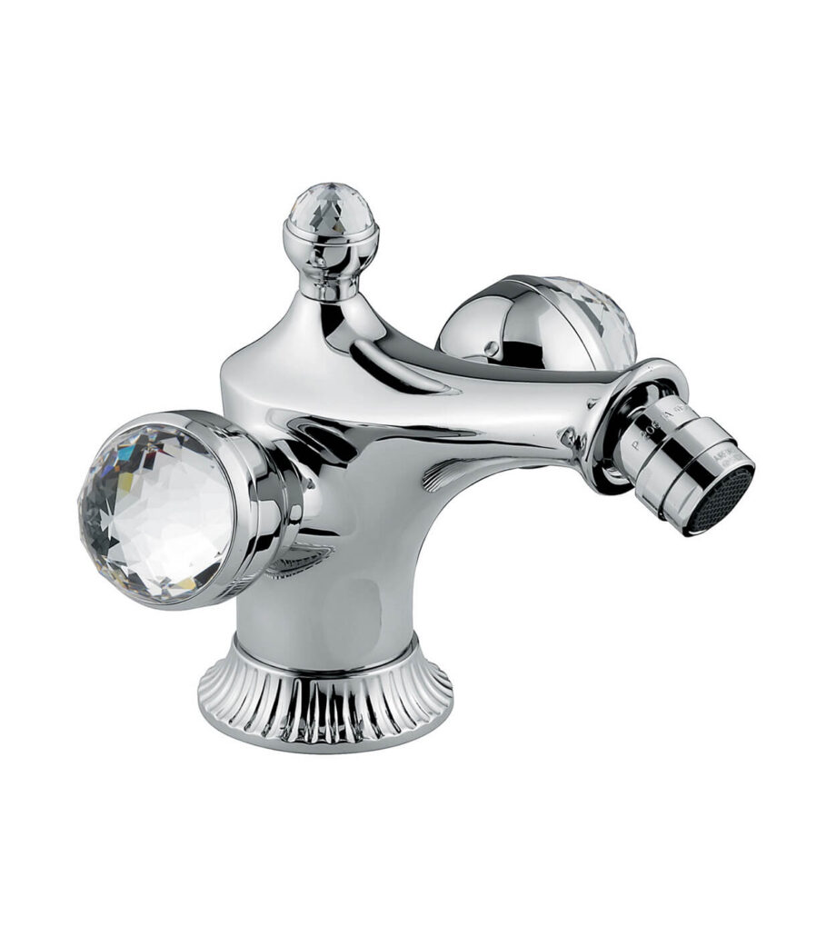 Bidet mixer Emmevi The One Leda 98004 with pop-up waste, chrome, with clear crystal Bidet mixer Emmevi The One Leda 98004 with pop-up waste – 2