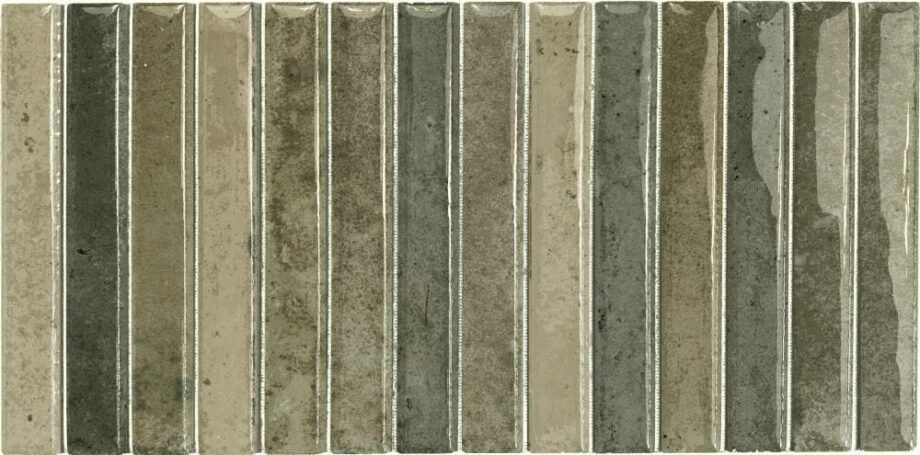 Ceramic mosaic Dune Kit-Kat Musgo Glossy, 11.5x23.1 cm, 8 mm