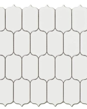 Ceramic mosaic Tech Lantern White, 26x27 cm, 6.5 mm, white