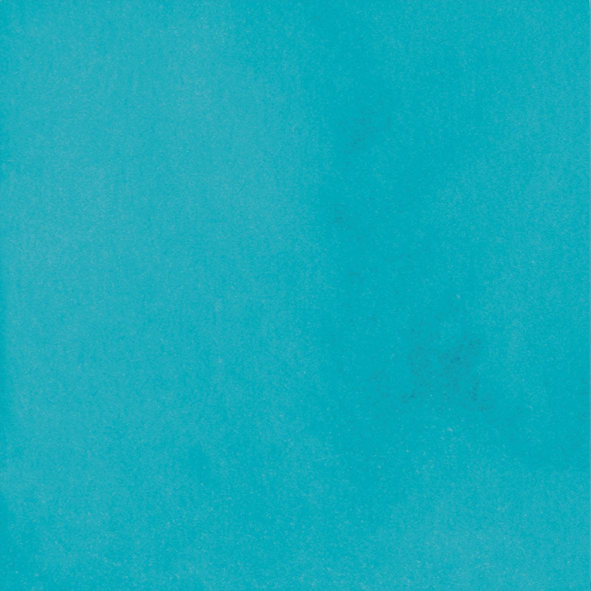 Coloured ceramic wall tile ABK Poetry Colors Turquoise, 10x10 cm, 8.5 mm, glazed, handcrafted look