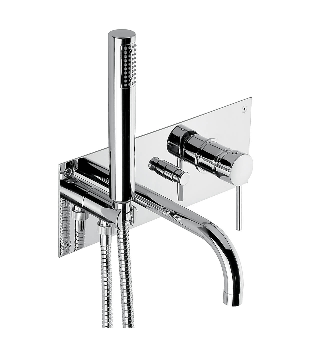 Concealed bath mixer Emmevi Piper 45051 with spout and hand shower