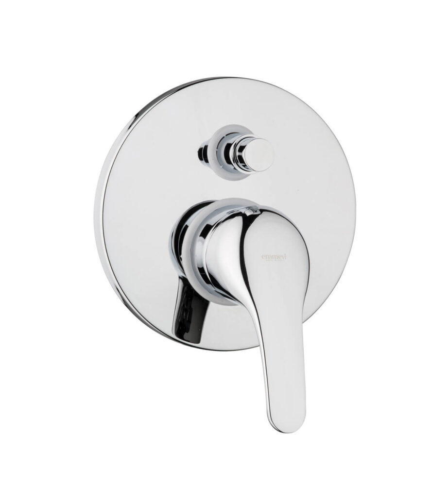 Concealed shower mixer Emmevi Ambra 9019, 2 outlets, push-button, chrome Concealed shower mixer Emmevi Ambra 9019, 2 outlets, push-button