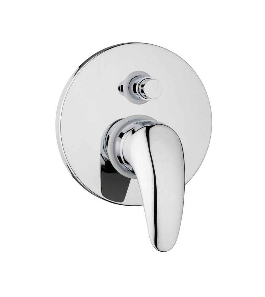 Concealed shower mixer Emmevi Anubis 7019, 2 outlets, push-button, chrome Concealed shower mixer Emmevi Anubis 7019, 2 outlets, push-button