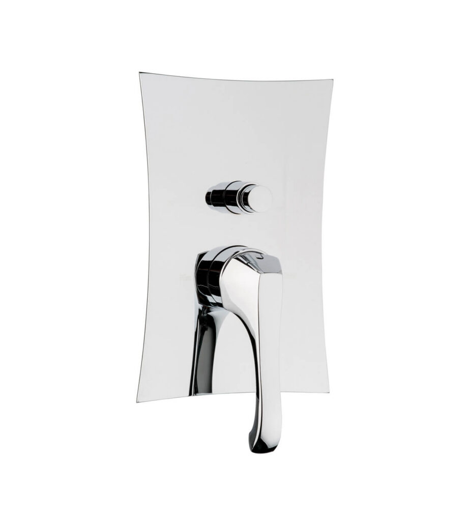 Concealed shower mixer Emmevi Ares 76019, 2 outlets, push-button, chrome Concealed shower mixer Emmevi Ares 76019, 2 outlets, push-button
