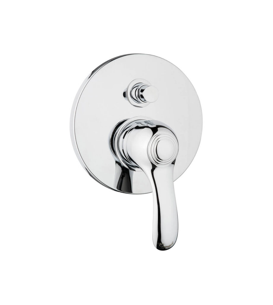Concealed shower mixer Emmevi Harmony 22019, 2 outlets, push-button, chrome Concealed shower mixer Emmevi Harmony 22019, 2 outlets, push-button