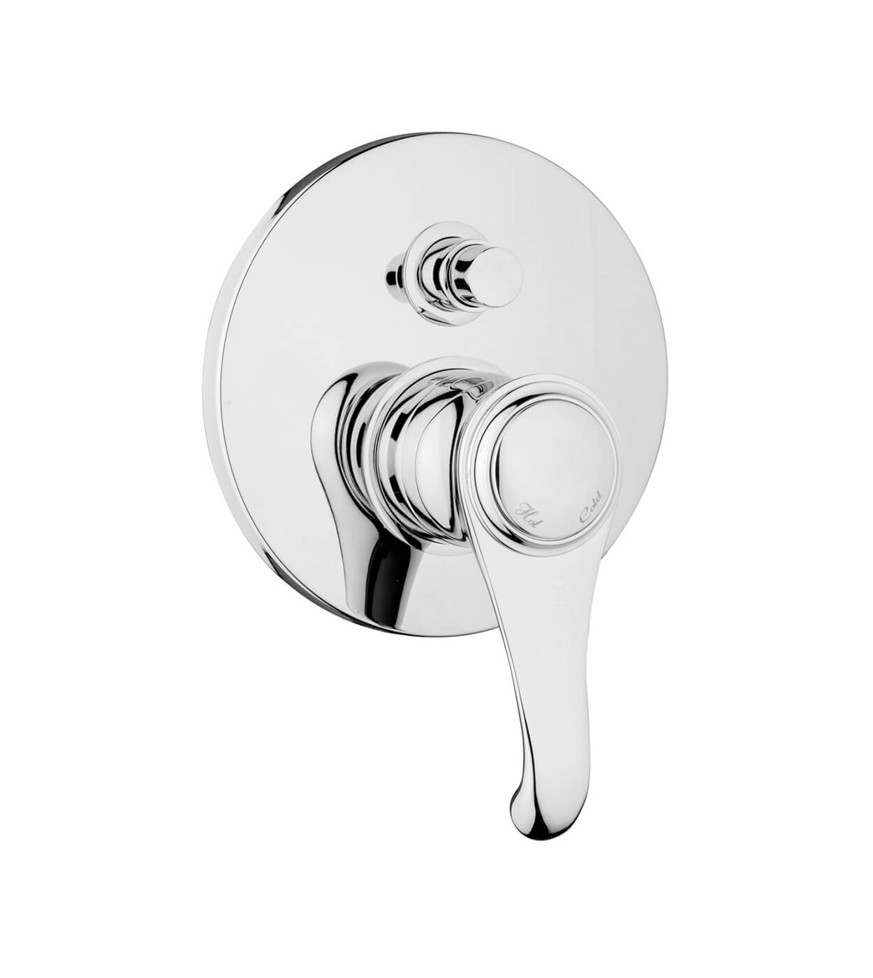 Concealed shower mixer Emmevi Tiffany 6019, 2 outlets, push-button