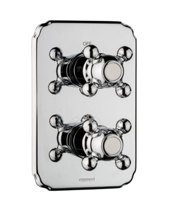 Concealed thermostatic shower mixer Emmevi Decò Classic 12319, 2 outlets