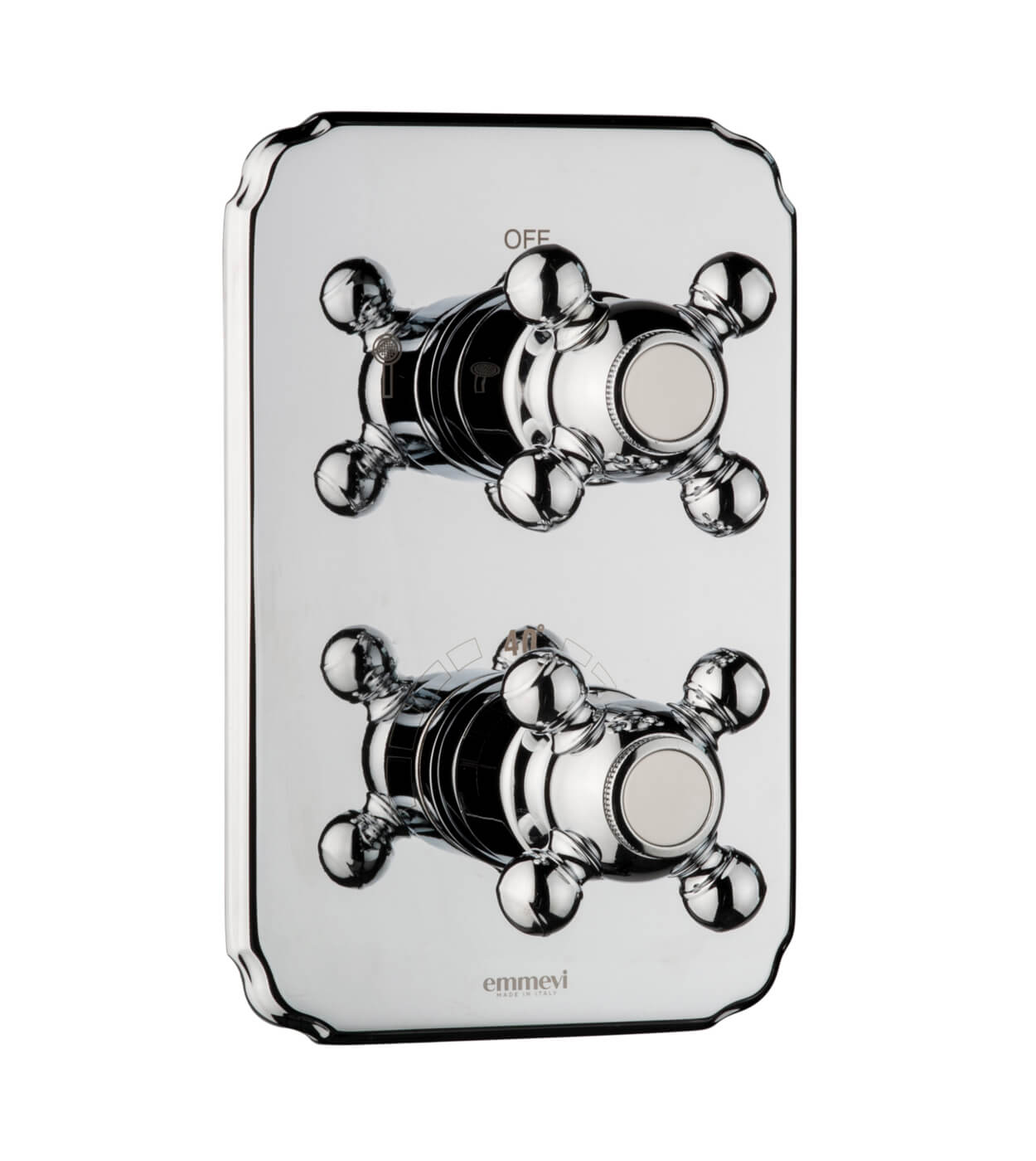 Concealed thermostatic shower mixer Emmevi Decò Classic 12319, 2 outlets