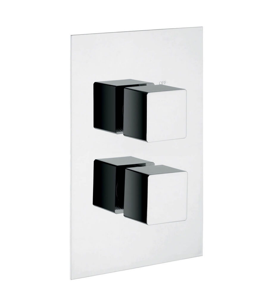 Concealed thermostatic shower mixer Emmevi Gea 26319, 2 outlets, chrome Concealed thermostatic shower mixer Emmevi Gea 26319, 2 outlets