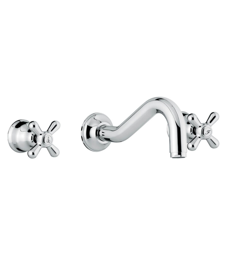 Concealed three-hole basin mixer Emmevi Decò Classic 12055, chrome Concealed three-hole basin mixer Emmevi Decò Classic 12055