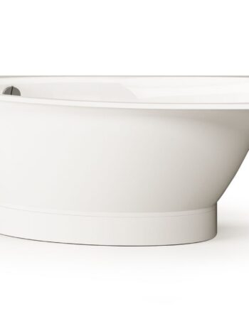 Corner Bath PAA TRE 150 A 150x100 cm, left, Cast Stone