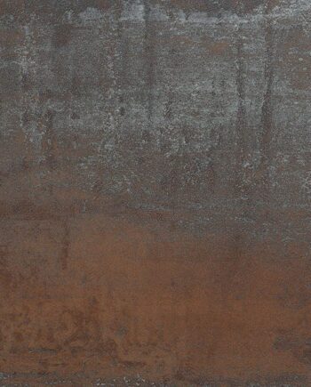Corten steel-effect porcelain floor tile Tau Corten A, 30x60 cm, 10.5 mm, rust brown, rectified