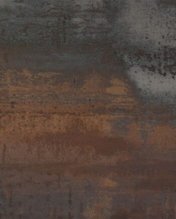 Corten steel-effect porcelain floor tile Tau Corten A, 60x120 cm, 10.5 mm, rust brown, rectified