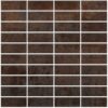Corten steel-effect porcelain mosaic tile Tau Corten A, 30×30 cm, rust brown Corten steel-effect porcelain mosaic tile Tau Corten A, 30x30 cm, rust brown