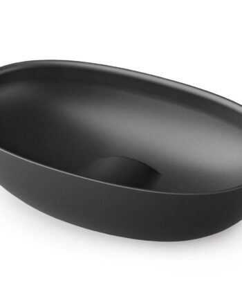 Countertop Basin PAA BELLA 65x39 cm, Black Graphite