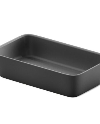 Countertop Basin PAA QUADRO ON 55.5x33.5 cm, Black Graphite