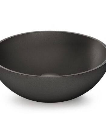 Countertop Basin PAA ROUND ON Ø41 cm, Black Graphite