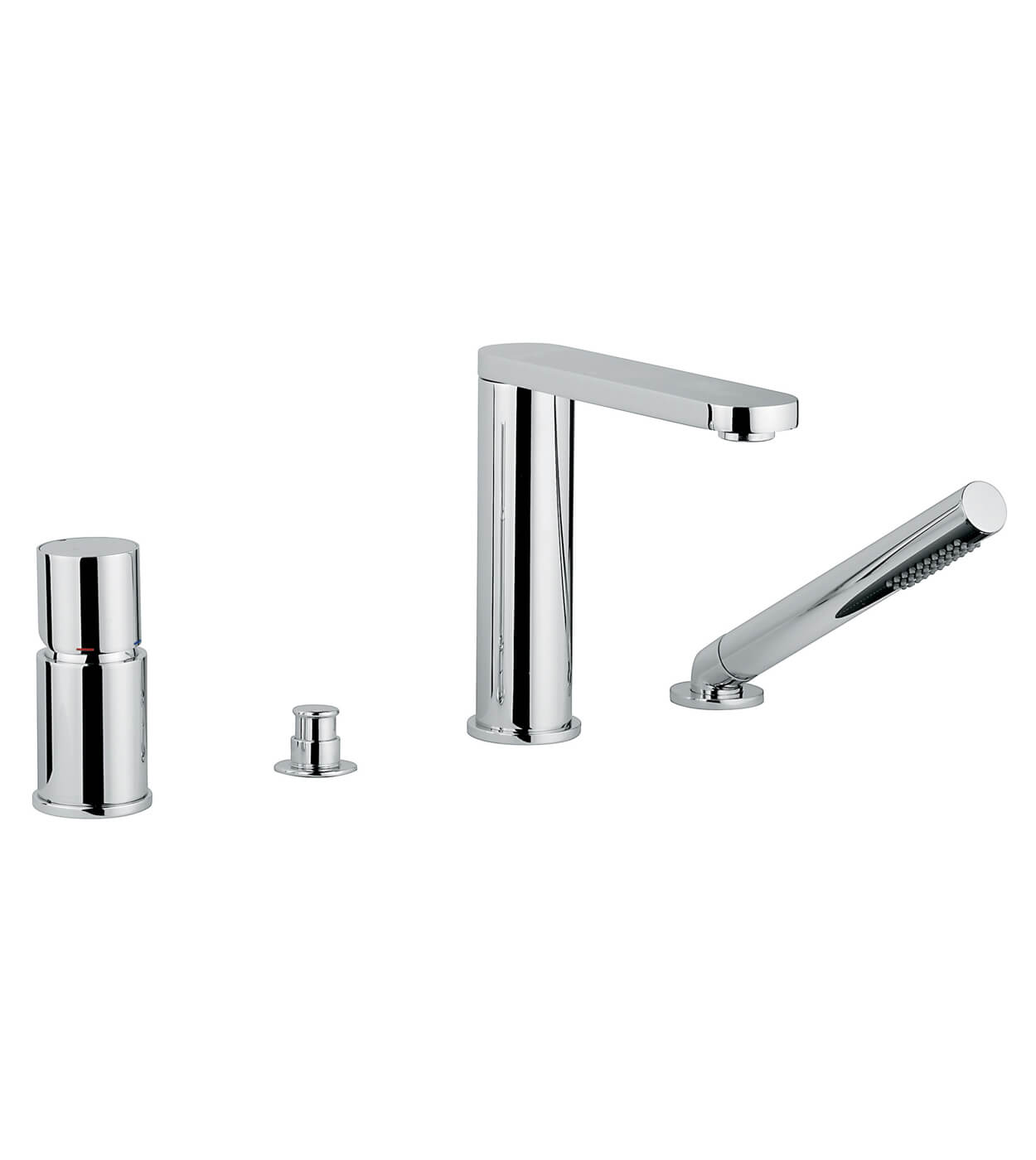 Deck-mounted bath mixer Emmevi Ade 78120, 4 holes