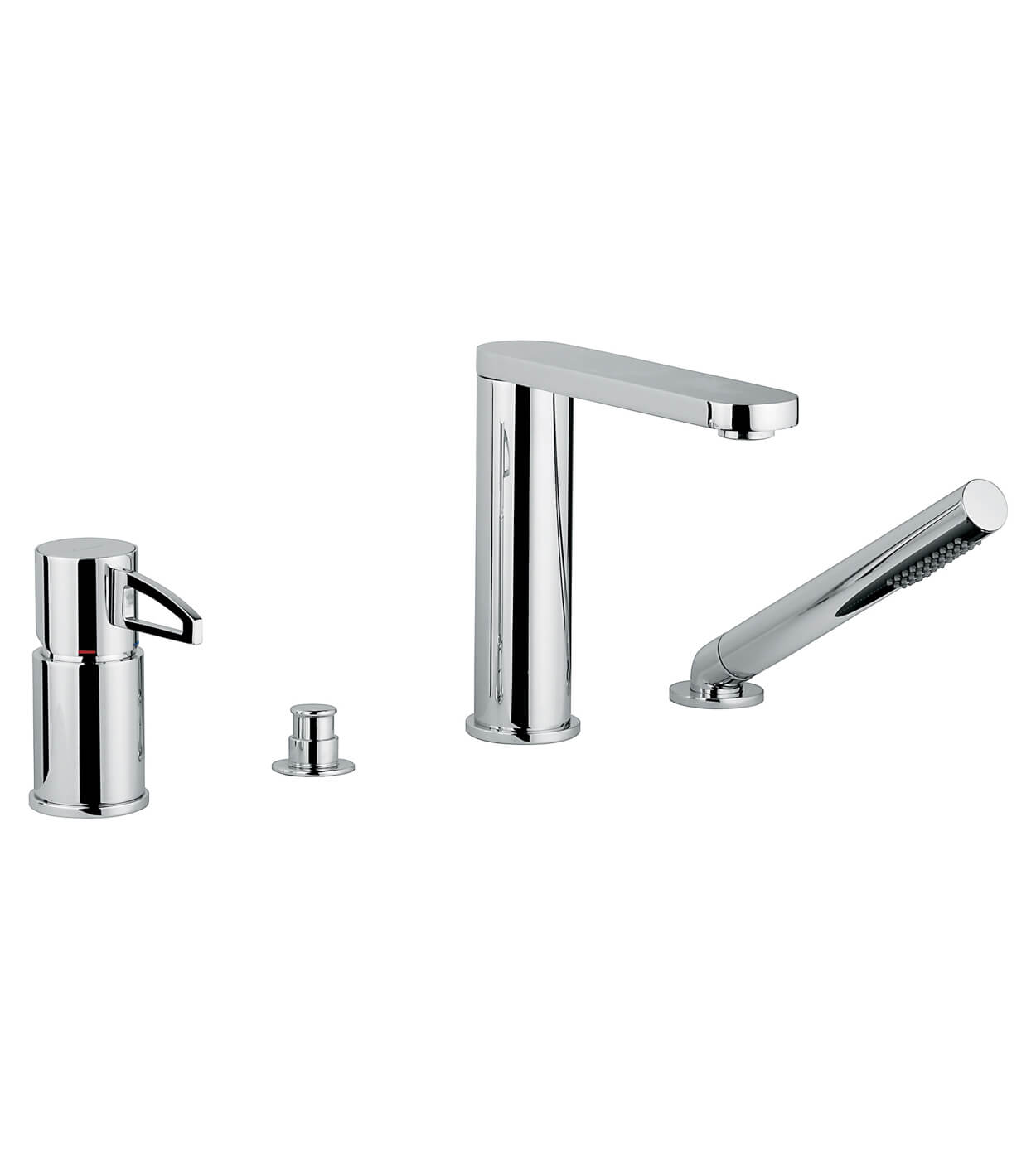 Deck-mounted bath mixer Emmevi Ade 78120, 4 holes – 2