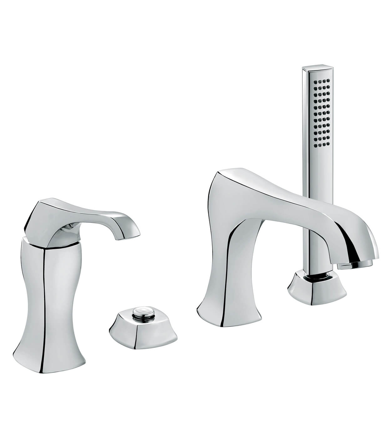 Deck-mounted bath mixer Emmevi Ares 76120, 4 holes