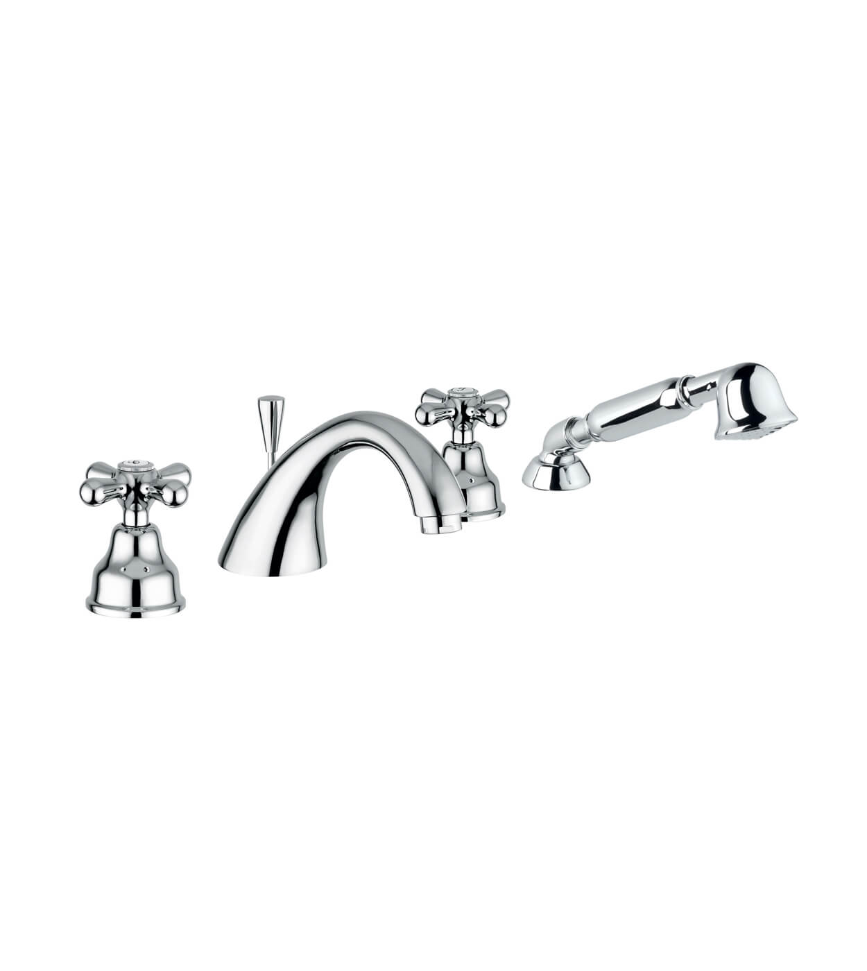 Deck-mounted bath mixer Emmevi Decò Classic 12120, 4 holes