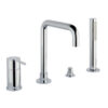 Deck-mounted bath mixer Emmevi Filobrass 85120, 4 holes, chrome Deck-mounted bath mixer Emmevi Filobrass 85120, 4 holes