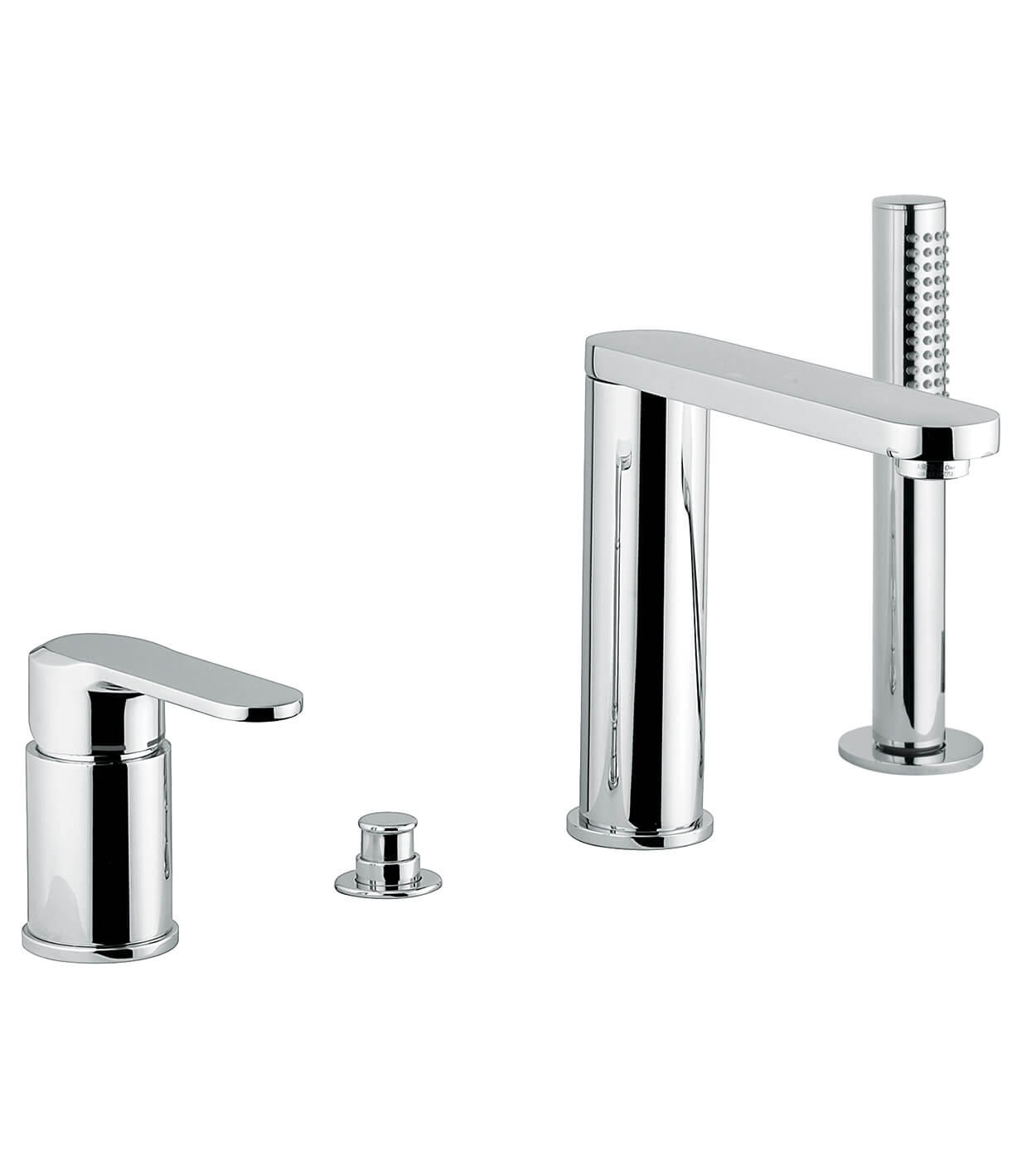 Deck-mounted bath mixer Emmevi Nefer 77120, 4 holes