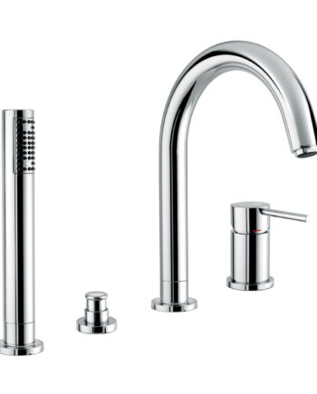 Deck-mounted bath mixer Emmevi Piper 45120, 4 holes