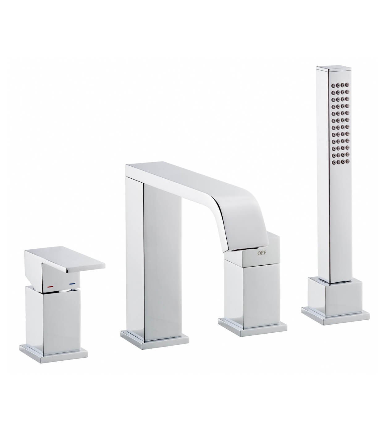 Deck-mounted bath mixer Emmevi Siris 47120, 4 holes – 2
