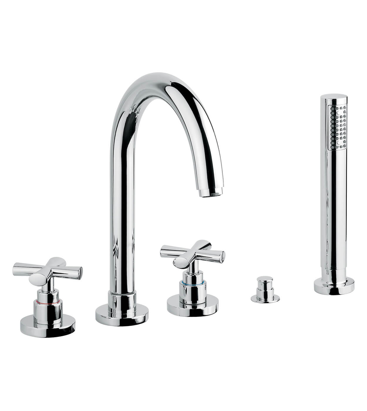 Deck-mounted bath mixer Emmevi Spirit New 31121, 4 holes