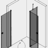 Shower enclosure Hietakari Forma 374 – 3D drawing 2