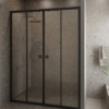 Alcove shower screen Hietakari Forma 464, fixed wall + fixed wall + sliding door + sliding door – view 5 Alcove shower screen Hietakari Forma 464, fixed wall + fixed wall + sliding door + sliding door – 5