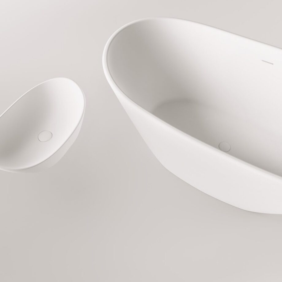Freestanding Bath PAA AMORE 160x85 cm, Silkstone – 11