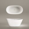 Freestanding Bath PAA AMORE 160x85 cm, Silkstone – 8