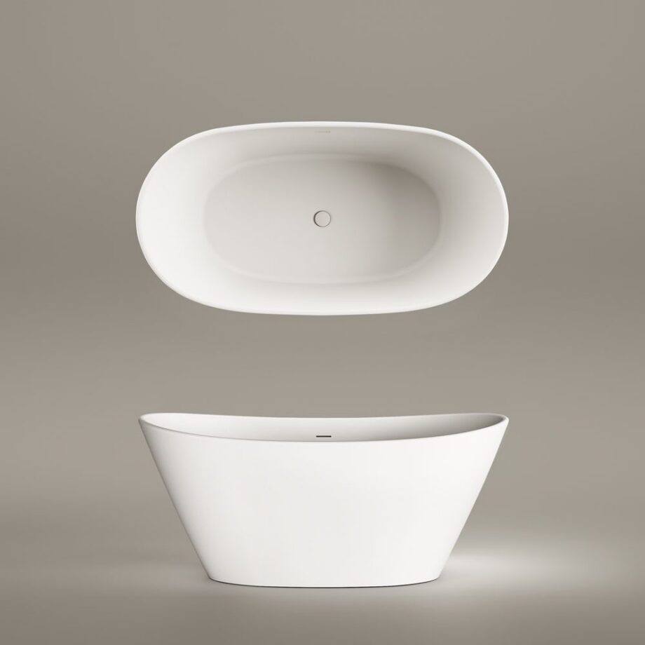 Freestanding Bath PAA AMORE 160x85 cm, Silkstone – 8