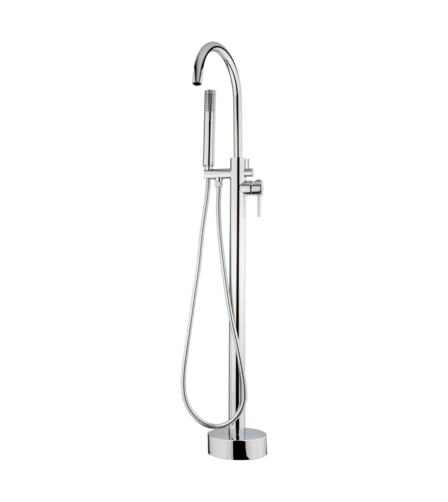 Freestanding bath mixer Emmevi Piper 45030 with hand shower, chrome Freestanding bath mixer Emmevi Piper 45030 with hand shower