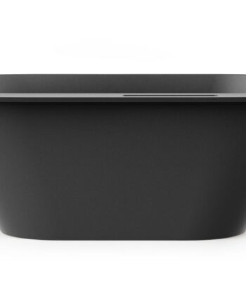 Freestanding Bath PAA DECO RIM 166x81 cm, Black Graphite