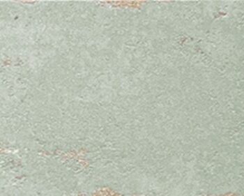 Glossy ceramic wall tile with worn edges Dune Antiga Verde, 6.9x24 cm, 9 mm, green