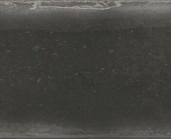 Handcrafted-look glossy ceramic wall tile Dune Atlantique Charbon, 6.9x24 cm, 9 mm, charcoal black