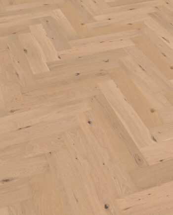 Herringbone floor Thede & Witte Oak Knotty rough appearance brushed and oiled
