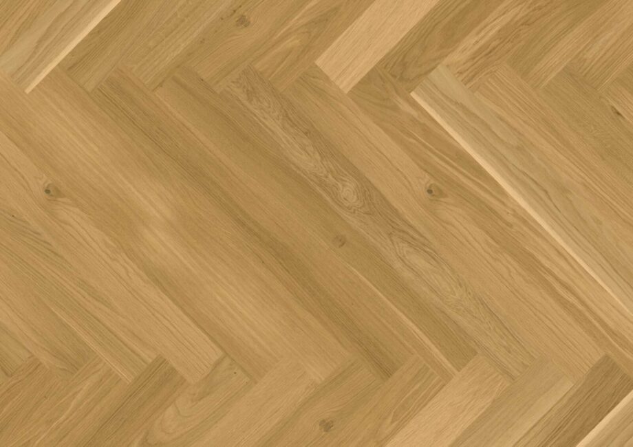 Herringbone Flooring Bauwerk Cleverpark 900 Oak Mandorla 34 B-Protect – board view Herringbone Flooring Bauwerk Cleverpark 900 Oak Mandorla 34 B-Protect