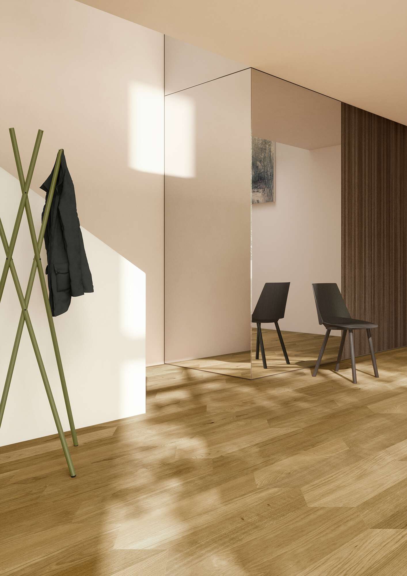 Herringbone Flooring Bauwerk Formpark Rombico Oak Mandorla 14 oiled brushed – 2