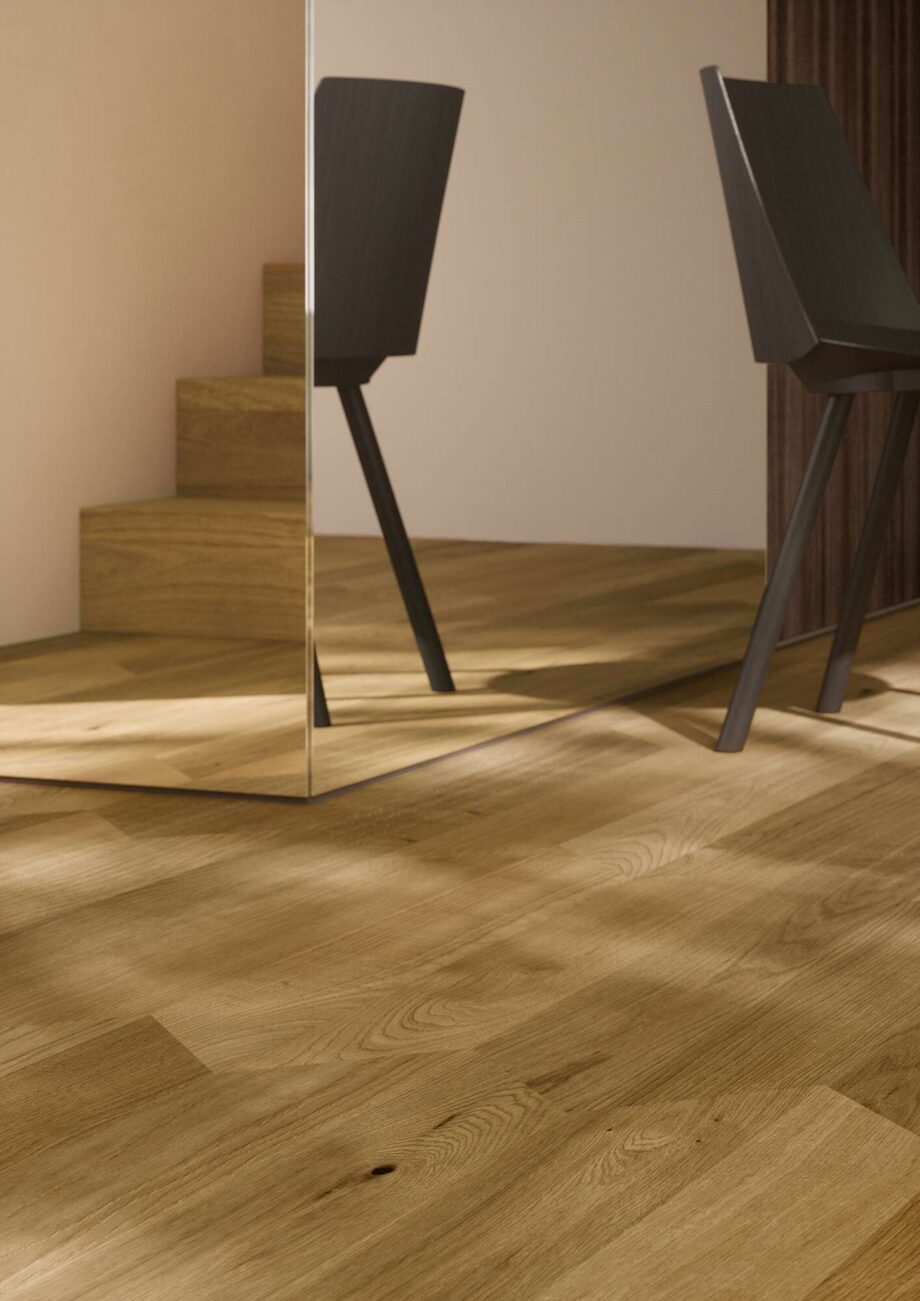 Herringbone Flooring Bauwerk Formpark Rombico Oak Mandorla 14 oiled brushed – interior 2 Herringbone Flooring Bauwerk Formpark Rombico Oak Mandorla 14 oiled brushed – 3