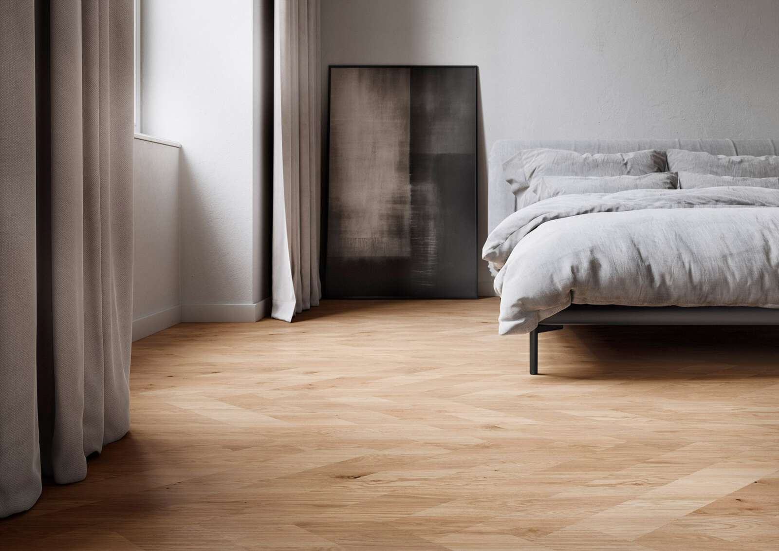 Herringbone Flooring Bauwerk Spinpark Oak Avorio 15 oiled sanded – 2