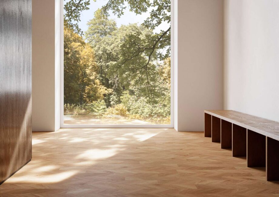 Herringbone Flooring Bauwerk Spinpark Oak Nature 15 oiled sanded – interior Herringbone Flooring Bauwerk Spinpark Oak Nature 15 oiled sanded – 2